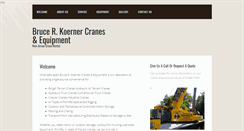 Desktop Screenshot of koernercranes.com