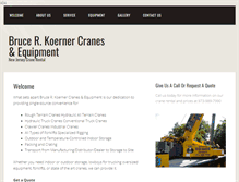 Tablet Screenshot of koernercranes.com